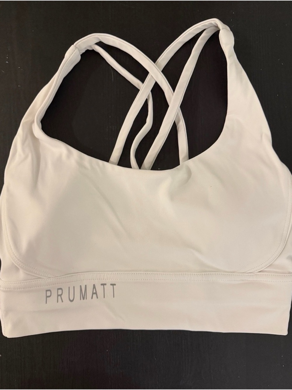 2 pack - PRUMATT Women's Hugh Impact Workout Bra - Ivory XL